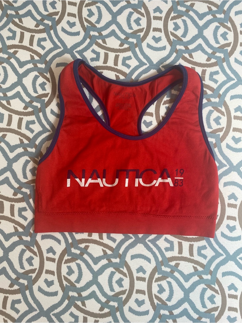 Nautica Red Racerback Sports bra